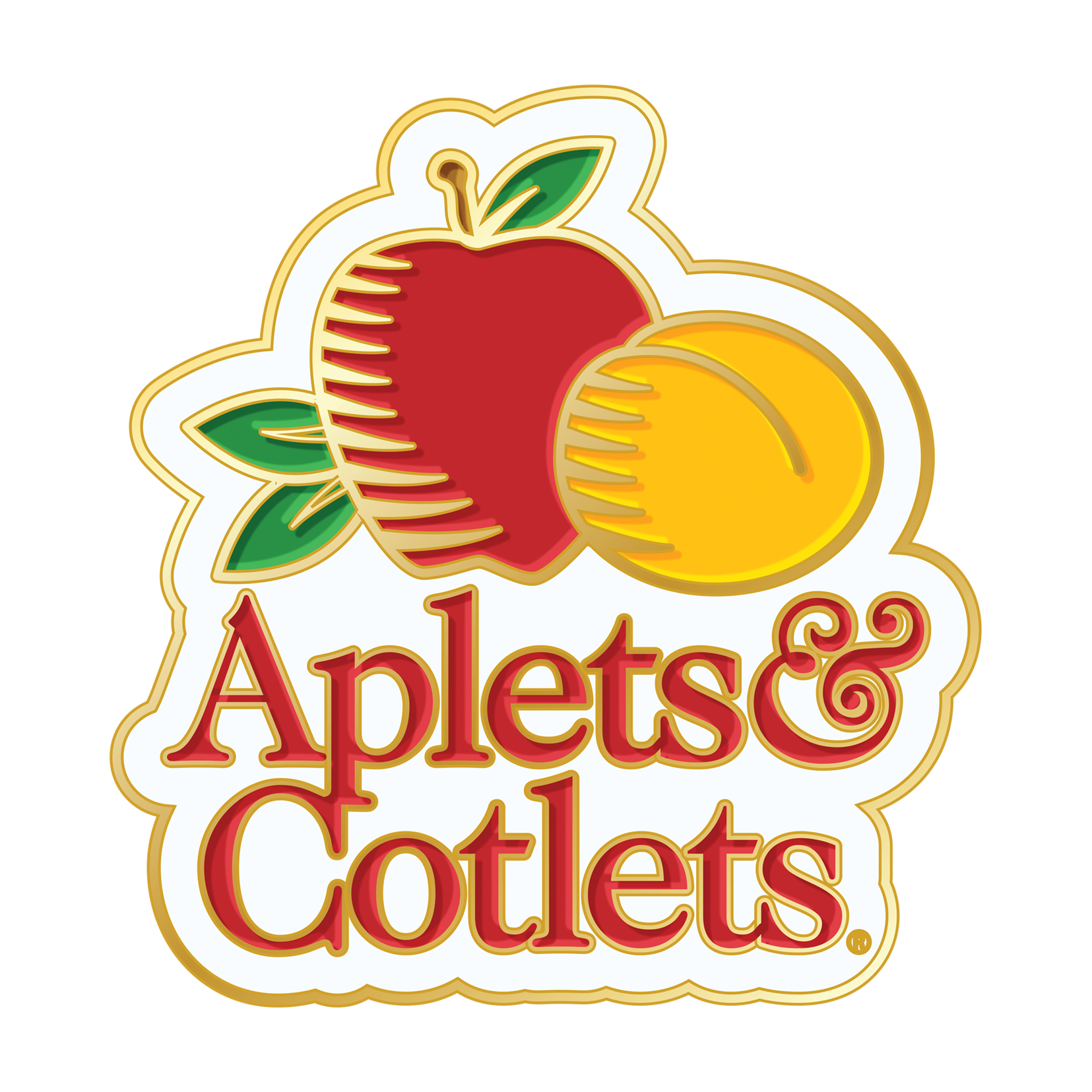 Aplets & Cotlets Logo Pin (1” tall) - Liberty Orchards