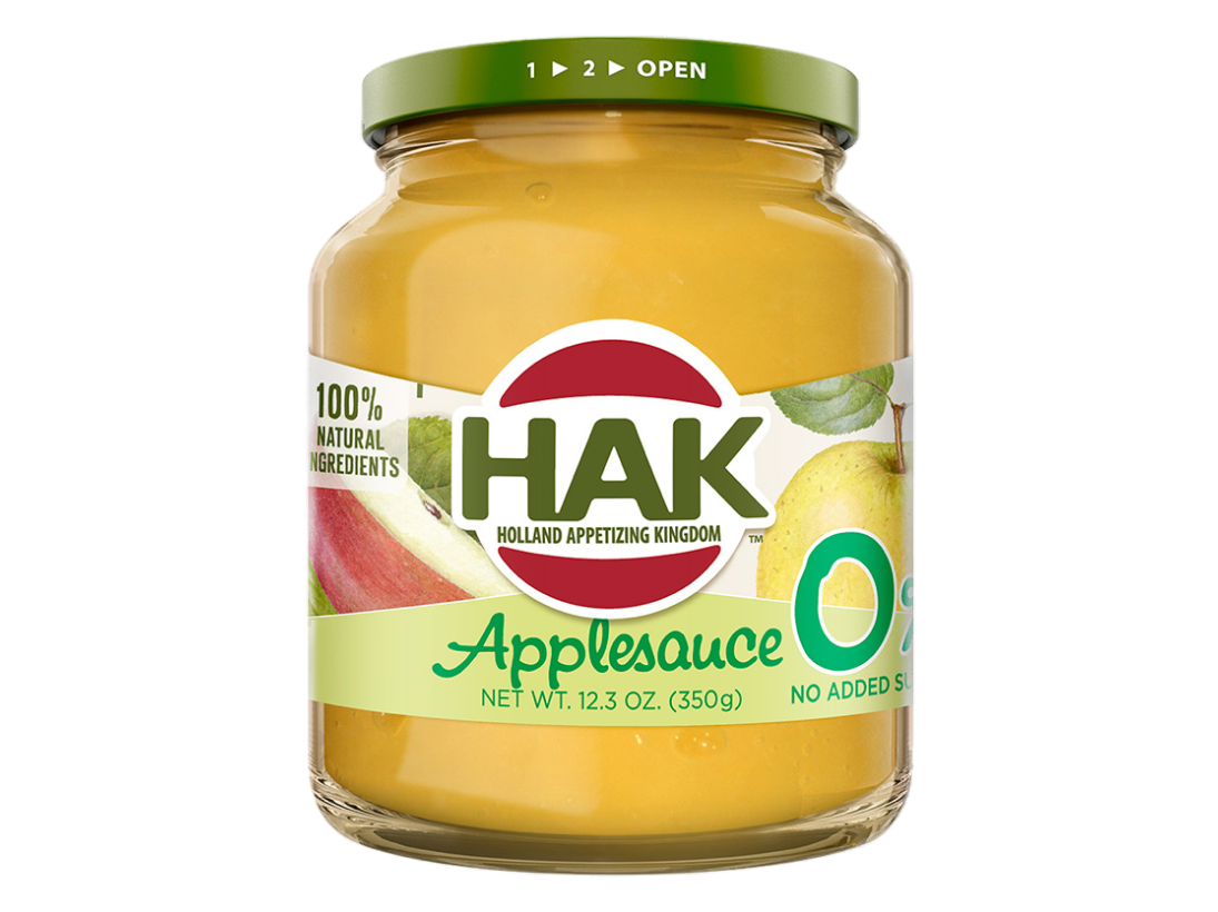 12.3oz HAK Applesauce Zero Sugar - Liberty Orchards