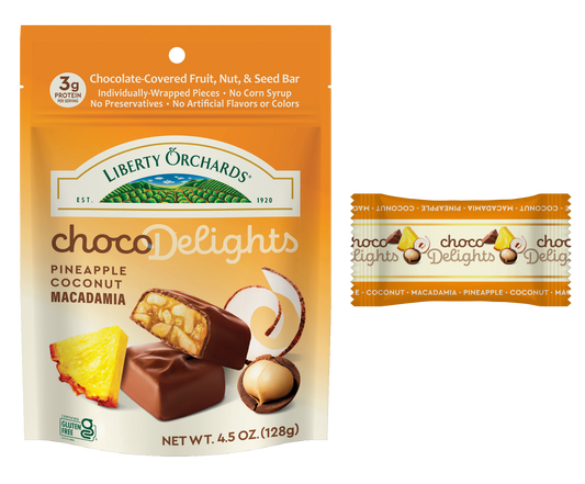4.5oz ChocoDelights Pineapple-Coconut - Liberty Orchards