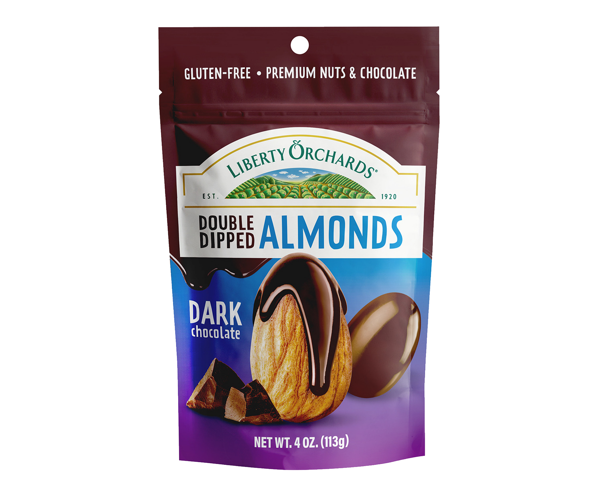 Dark Chocolate Almonds - Liberty Orchards