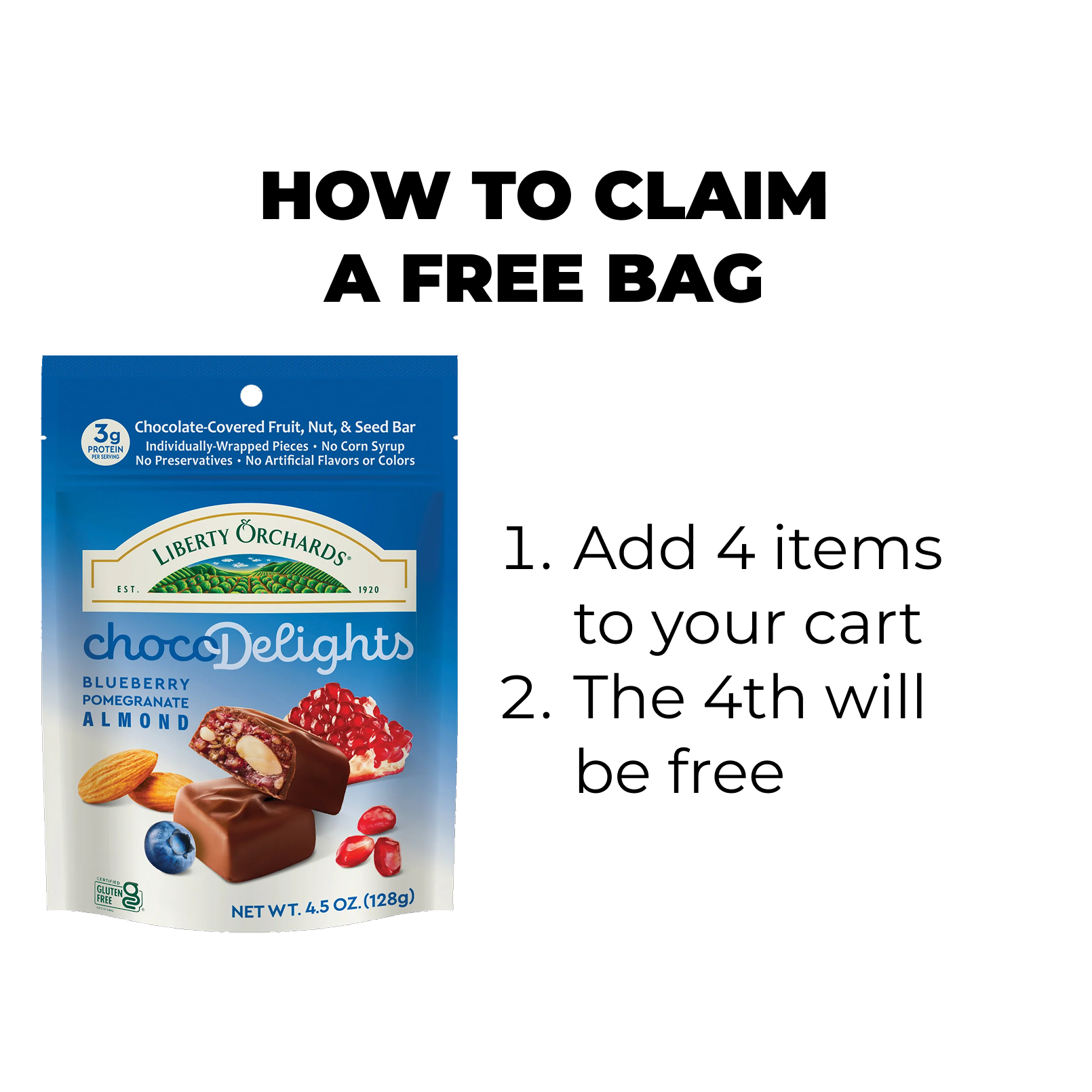 4.5oz ChocoDelights Blueberry-Pomegranate