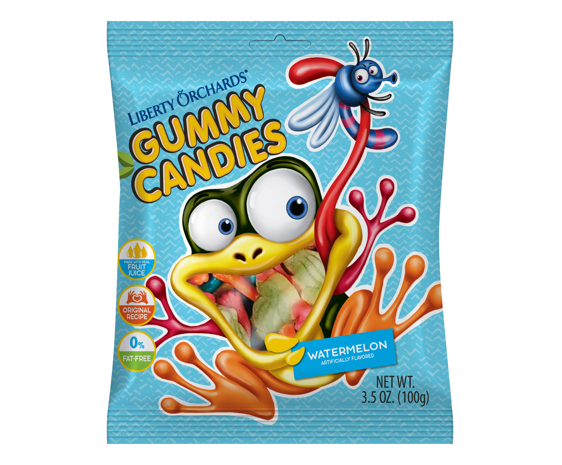 3.5oz Gummy Frogs - Liberty Orchards