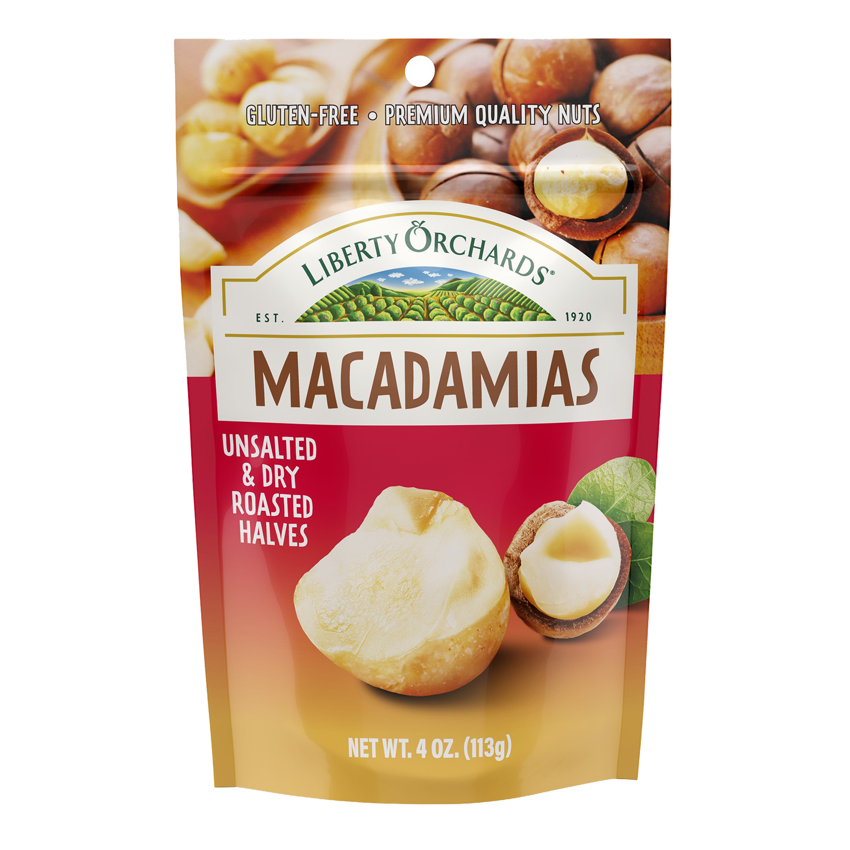 Unsalted & Dry Roasted Halves - Liberty Orchards