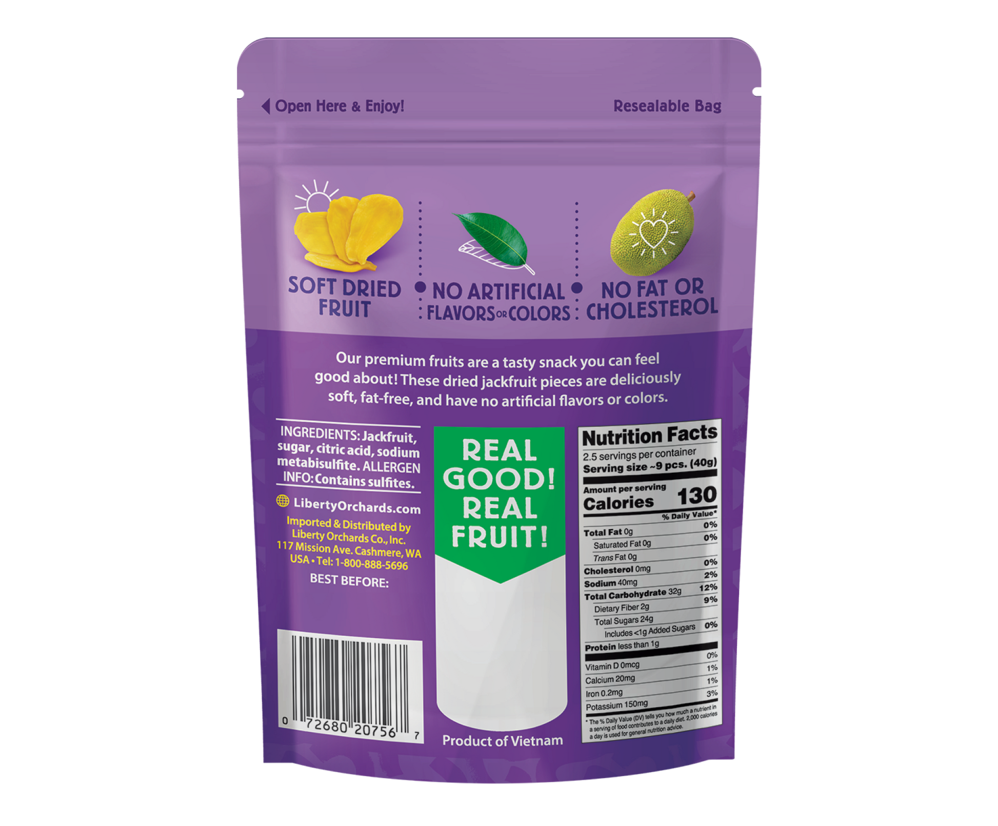 Dried Jackfruit - Liberty Orchards