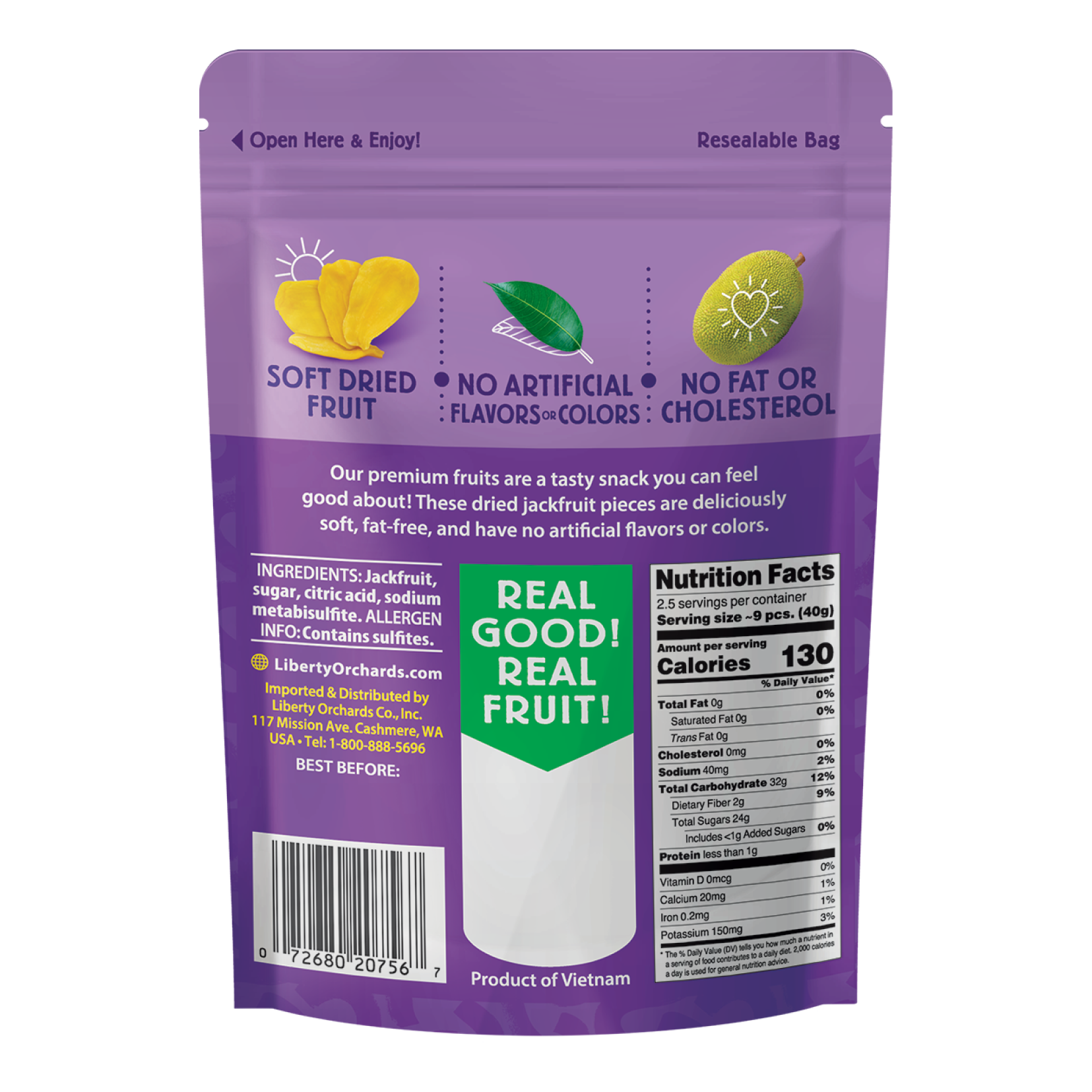 Dried Jackfruit - Liberty Orchards