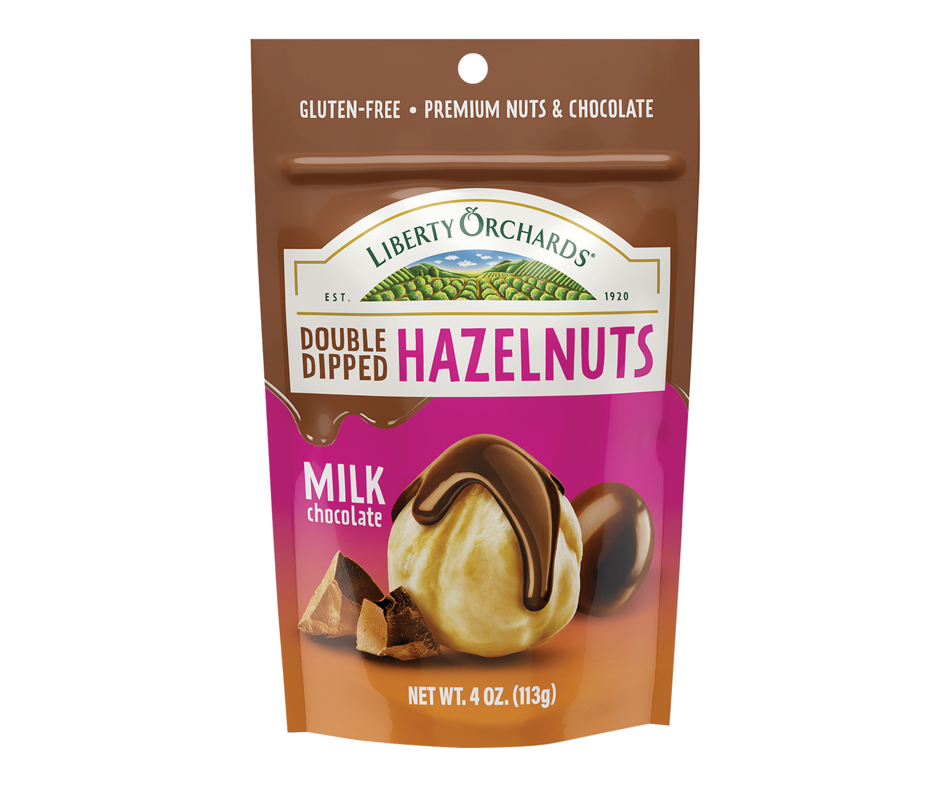 Milk Chocolate Hazelnuts - Liberty Orchards