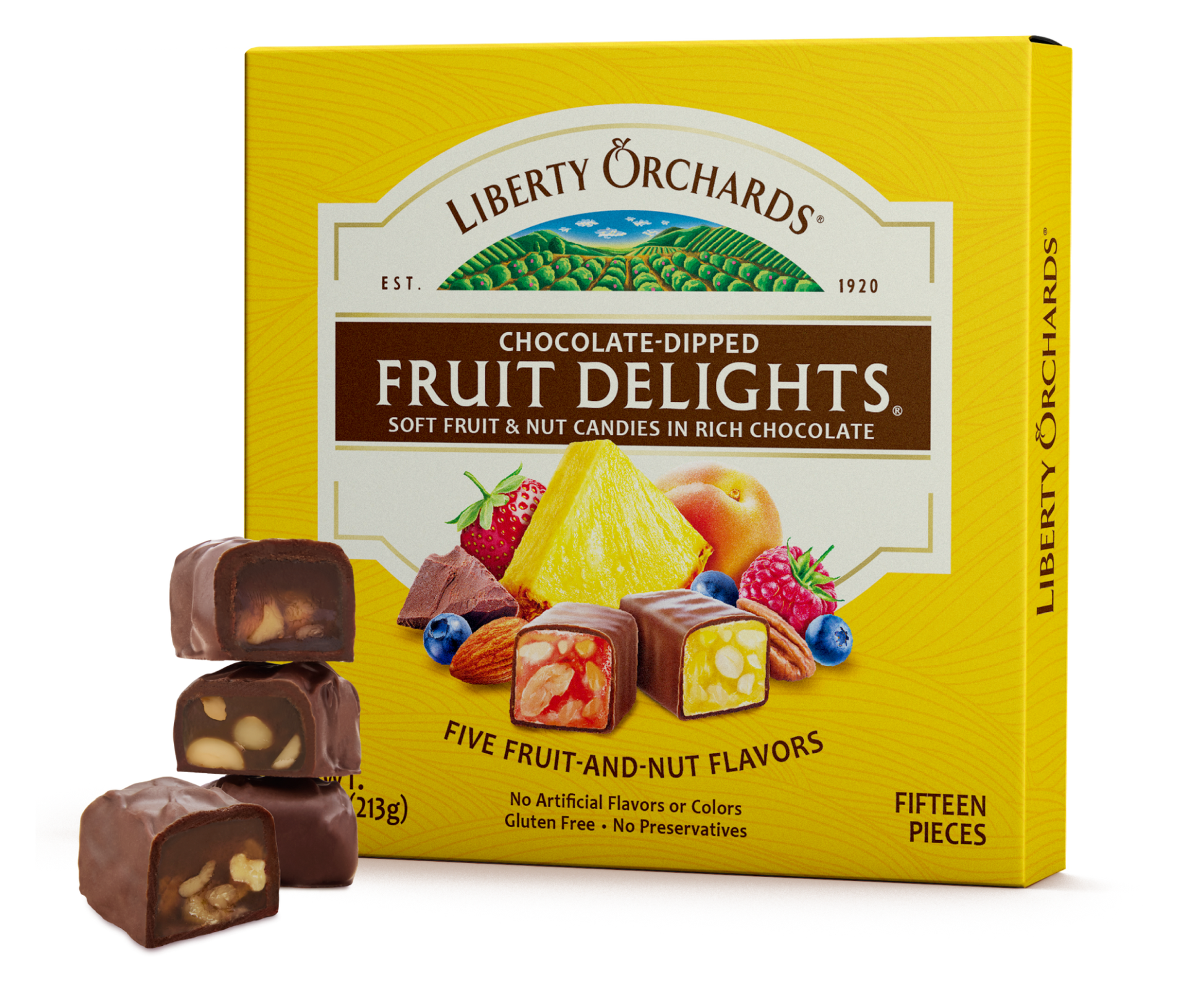 7.5oz Chocolate-Dipped Fruit Delights - Liberty Orchards
