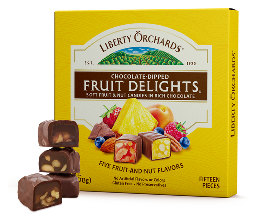 7.5oz Chocolate-Dipped Fruit Delights - Liberty Orchards