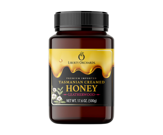 17.6oz Honey Leatherwood (creamed) - Liberty Orchards
