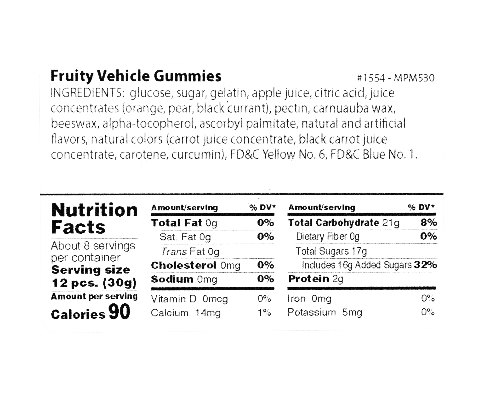 Fruity Vehicle Gummies - Liberty Orchards