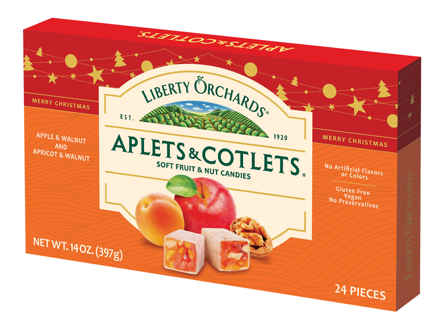 merry Christmas Aplets & Cotlets gift box
