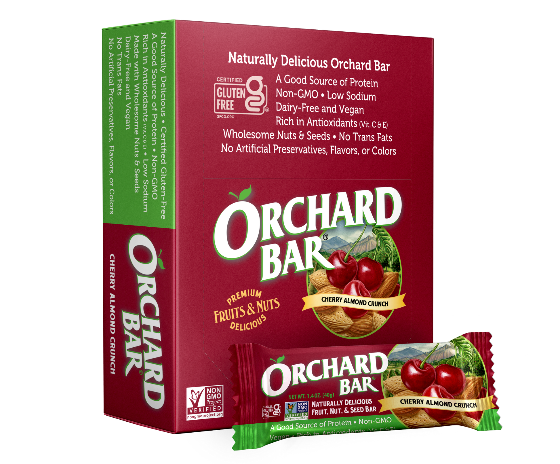 Cherry Almond Crunch Orchard Bars