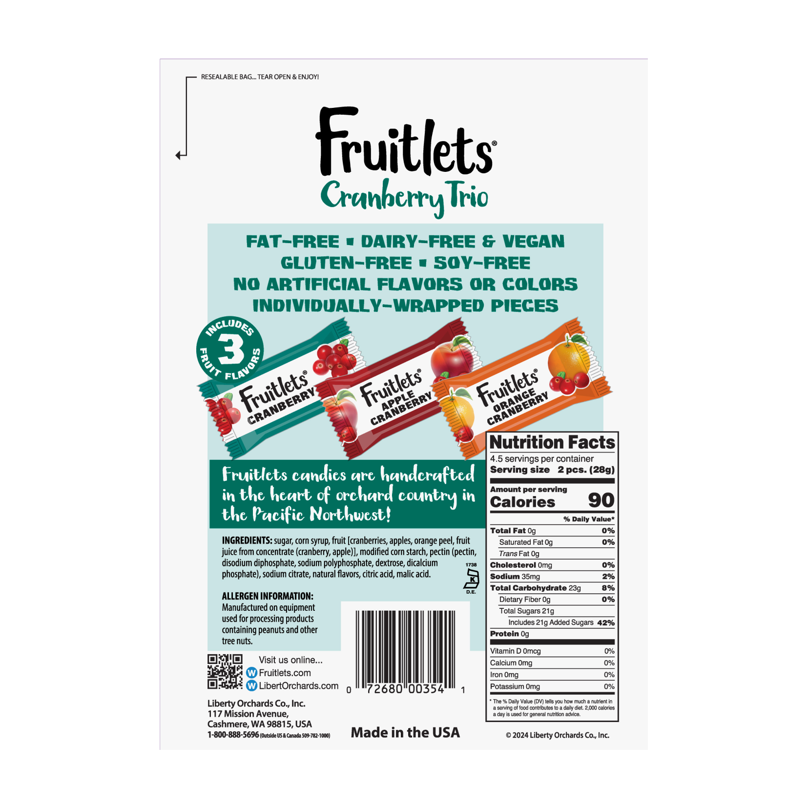 Cranberry Trio Fruitlets - Liberty Orchards