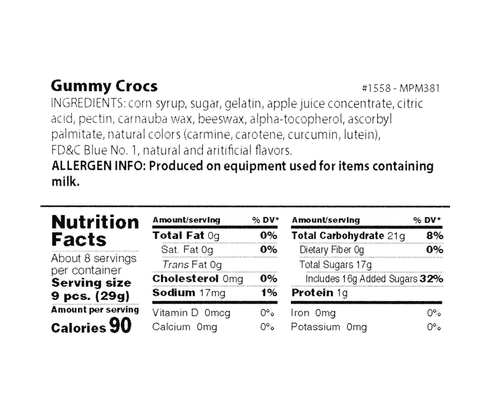 Gummy Crocs - Liberty Orchards