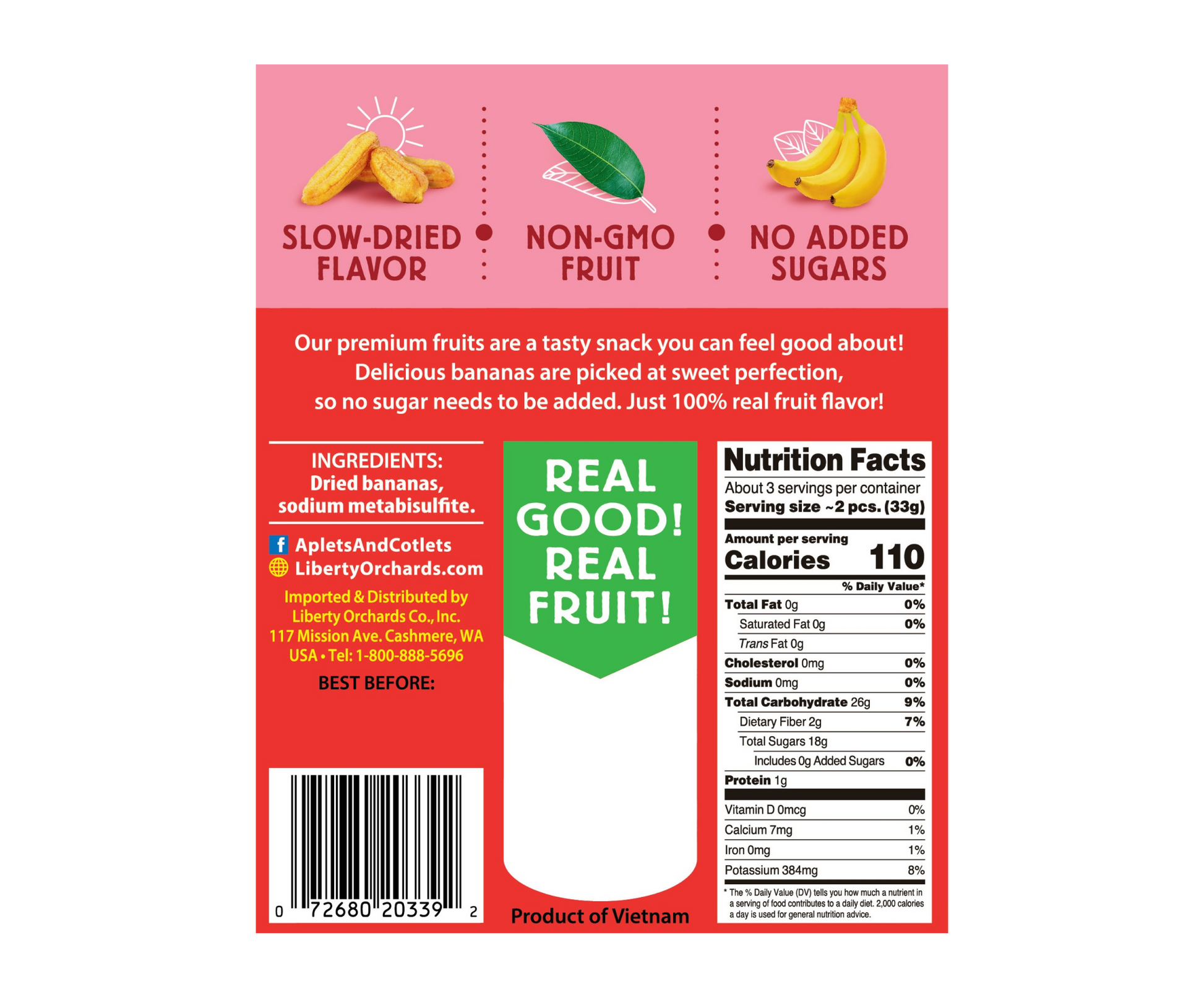 Dried Banana - Liberty Orchards