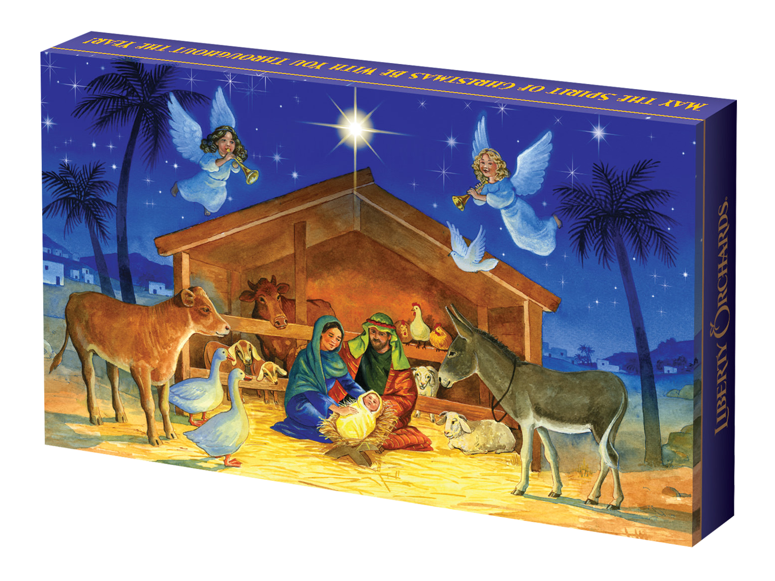 Merry Christmas Gift Box - Fruit Delights - Liberty Orchards