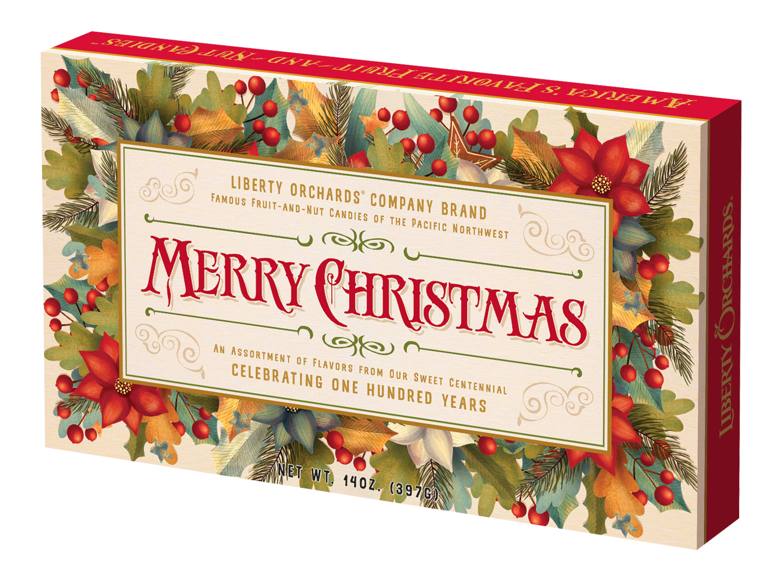 Merry Christmas Gift Box - Fruit Delights - Liberty Orchards