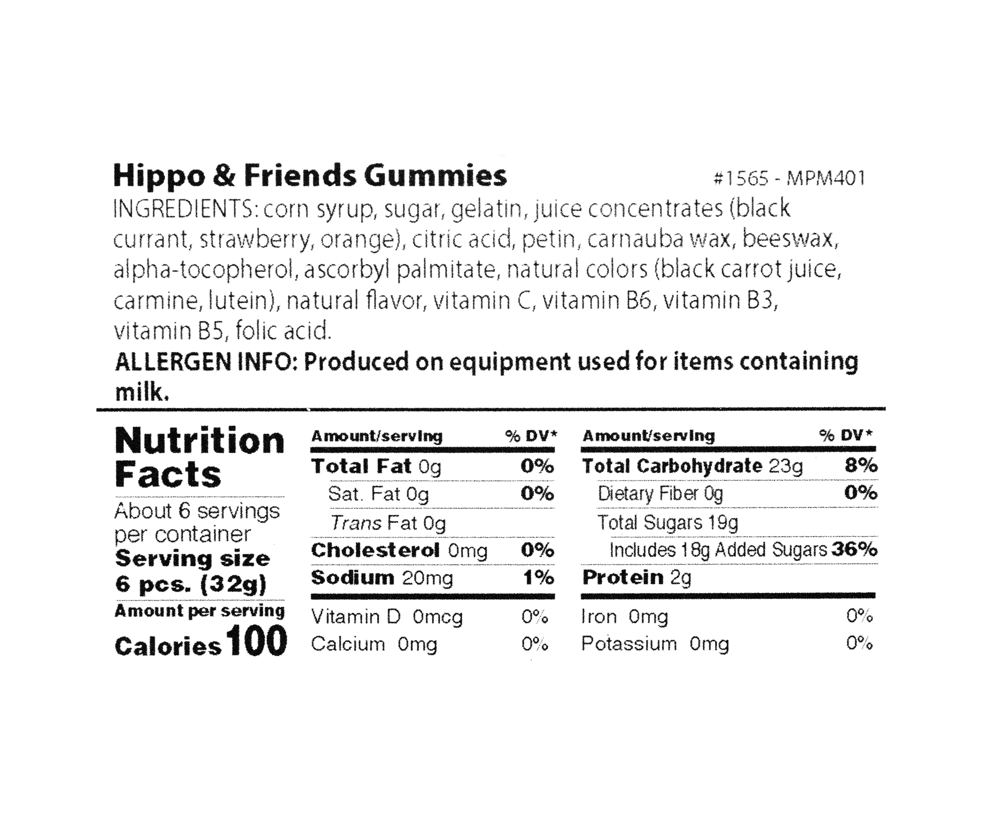 Hippo & Friends Gummies - Liberty Orchards