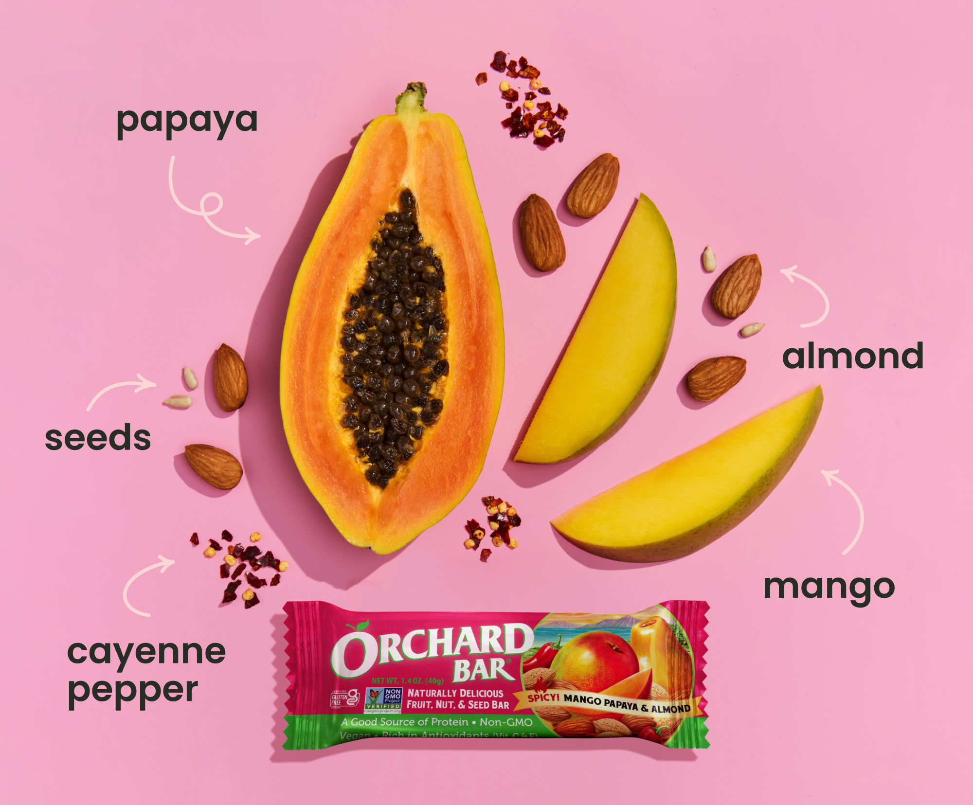 Spicy Mango Papaya Orchard Bar - Liberty Orchards
