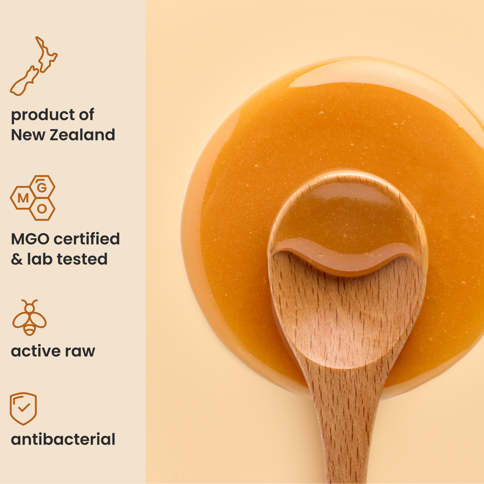 17.6oz MGO 50+ Manuka raw Honey - Liberty Orchards