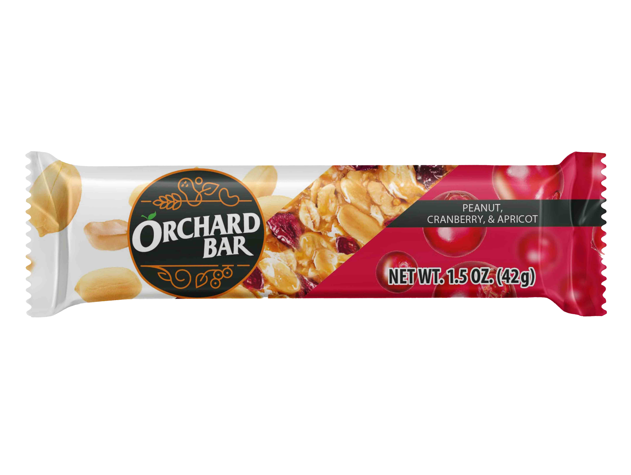 1.5oz Peanut, cranberry & apricot bar | Liberty Orchards