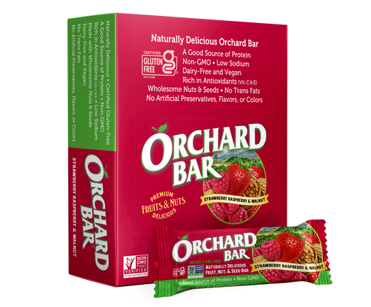 Strawberry Raspberry & Walnut Orchard Bar - Liberty Orchards