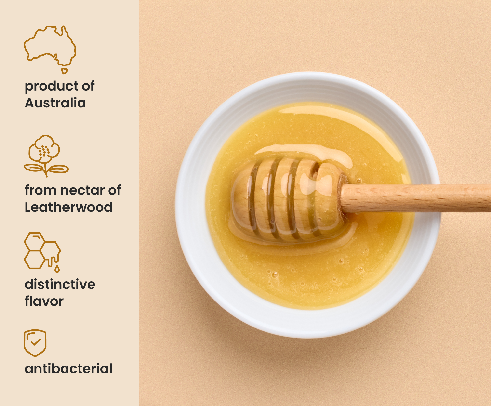 17.6oz Honey Leatherwood (creamed) - Liberty Orchards