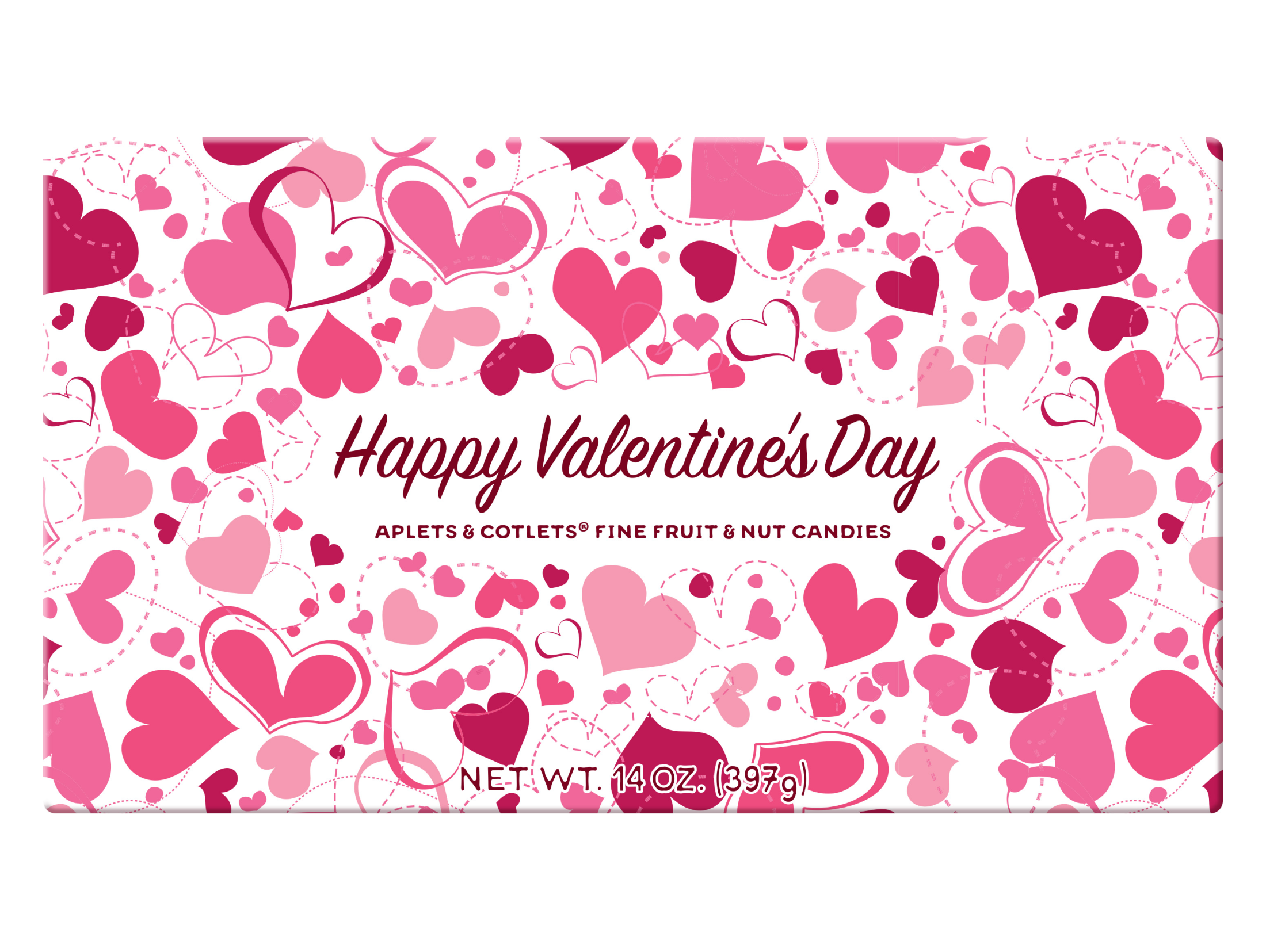 14oz Aplets&Cotlets Valentine's Day Gift Box - Liberty Orchards