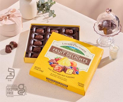 7.5oz Chocolate-Dipped Fruit Delights - Liberty Orchards