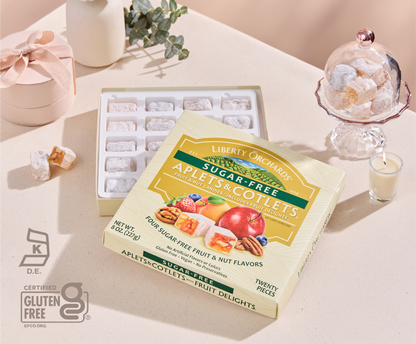 8oz Sugar-Free Aplets & Cotlets + Fruit Delights - Liberty Orchards