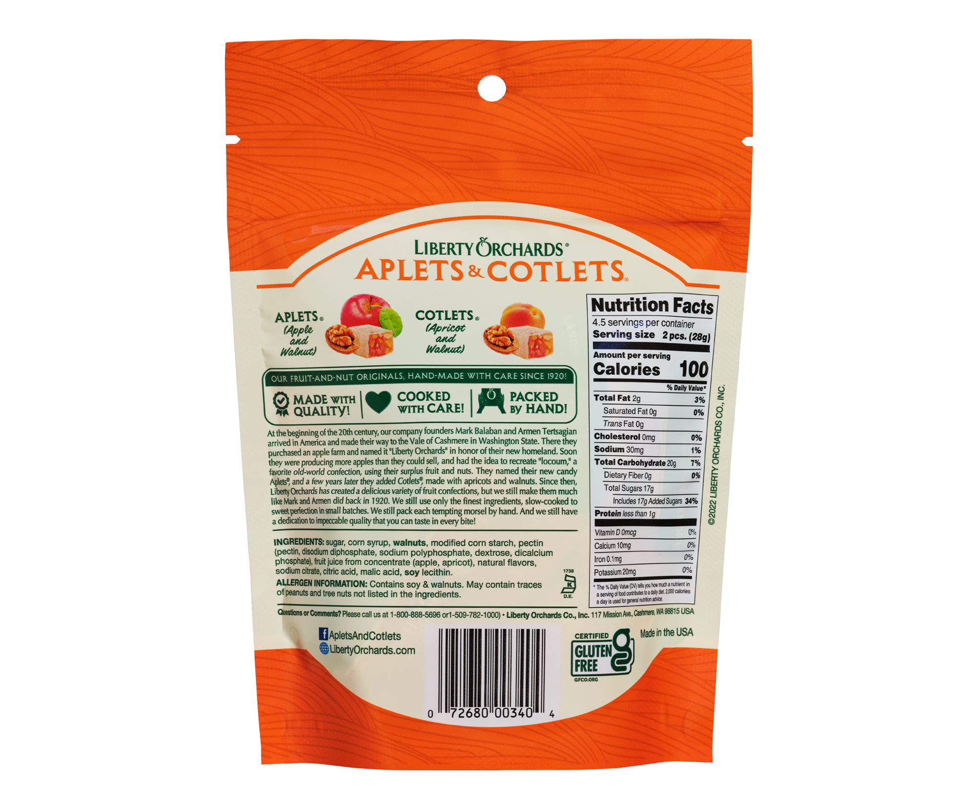 4.5oz Aplets & Cotlets Minis - Liberty Orchards