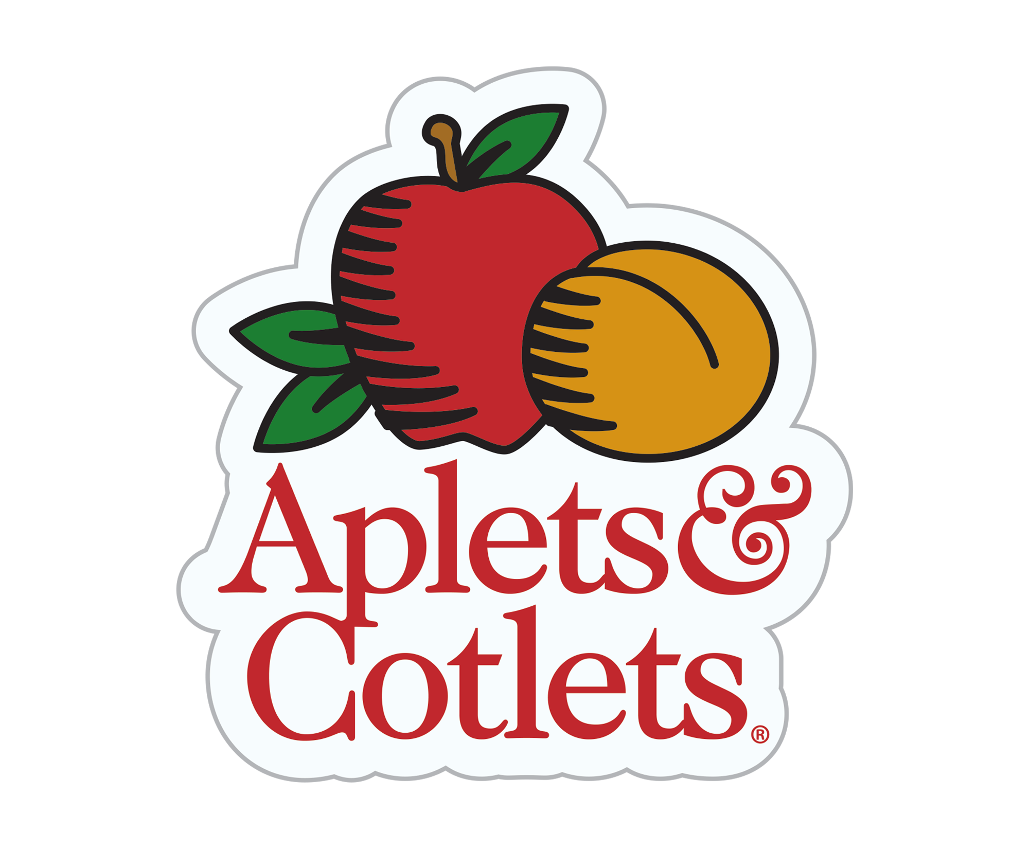 Vinyl Aplets & Cotlets Logo Magnet (2.5” tall) - Liberty Orchards
