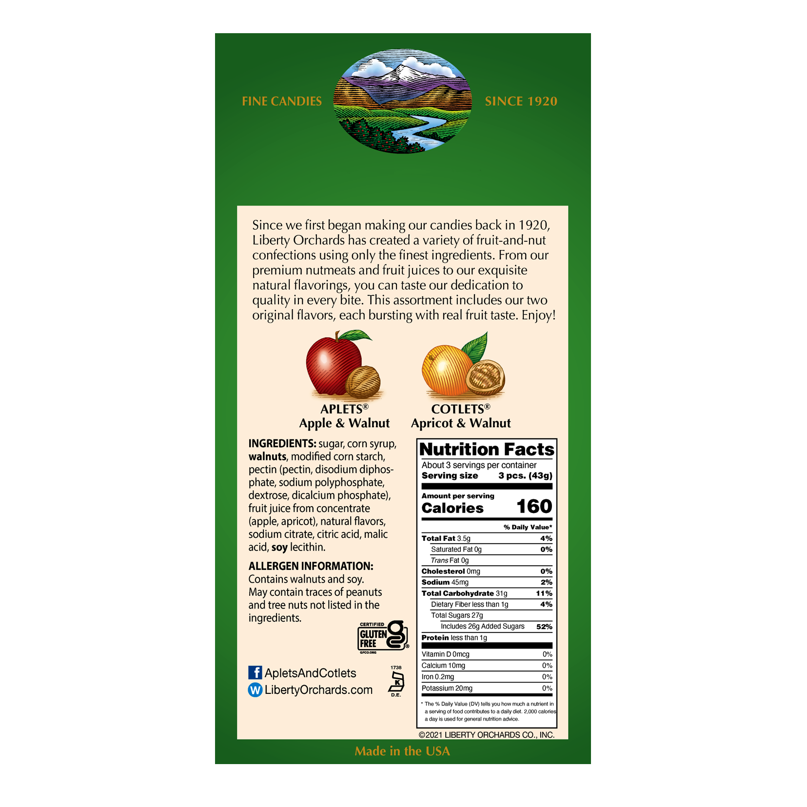 Aplets & Cotlets Minis - Liberty Orchards