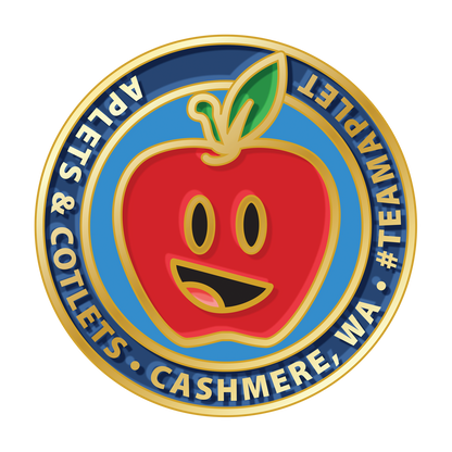 Team Aplet Spirit Pin (1” round) - Liberty Orchards