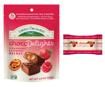 4.5oz ChocoDelights Strawberry-Raspberry - Liberty Orchards