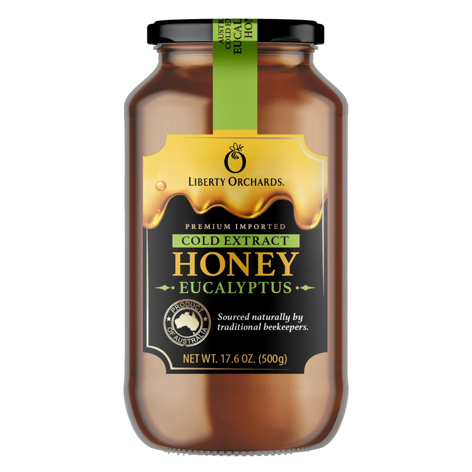 17.6oz Eucalyptus Honey cold extract (glass jar) - Liberty Orchards