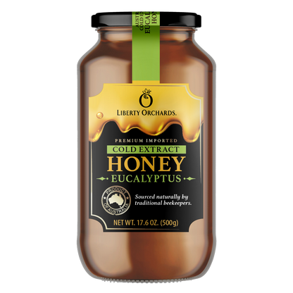 17.6oz Eucalyptus Honey cold extract (glass jar) - Liberty Orchards