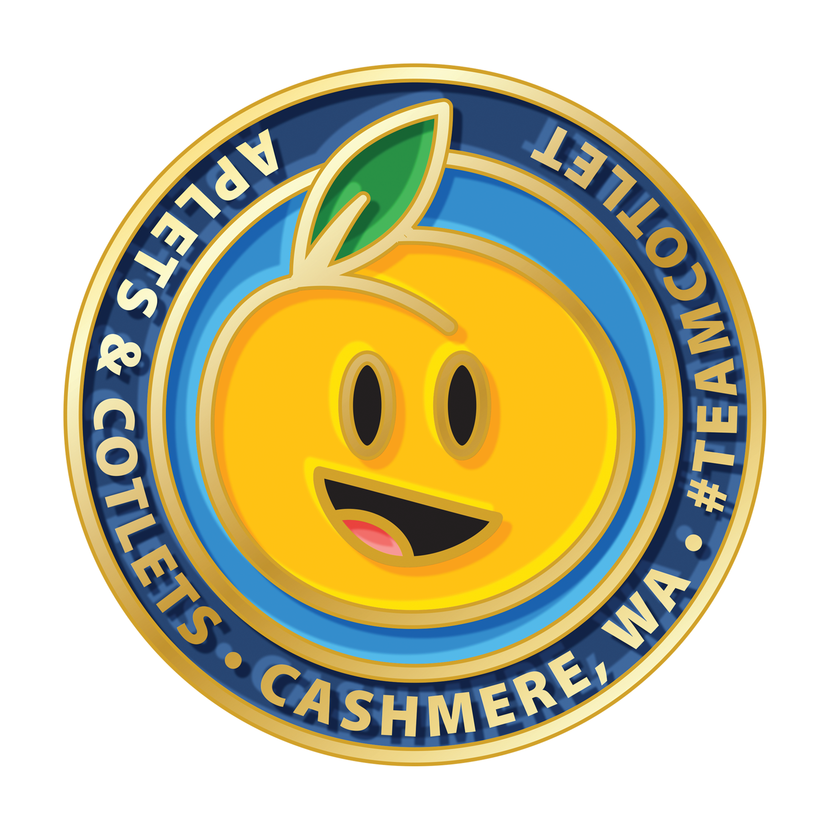 Team Cotlet Spirit Pin (1” round) - Liberty Orchards