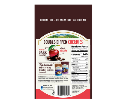 Dark Chocolate Cherries - Liberty Orchards