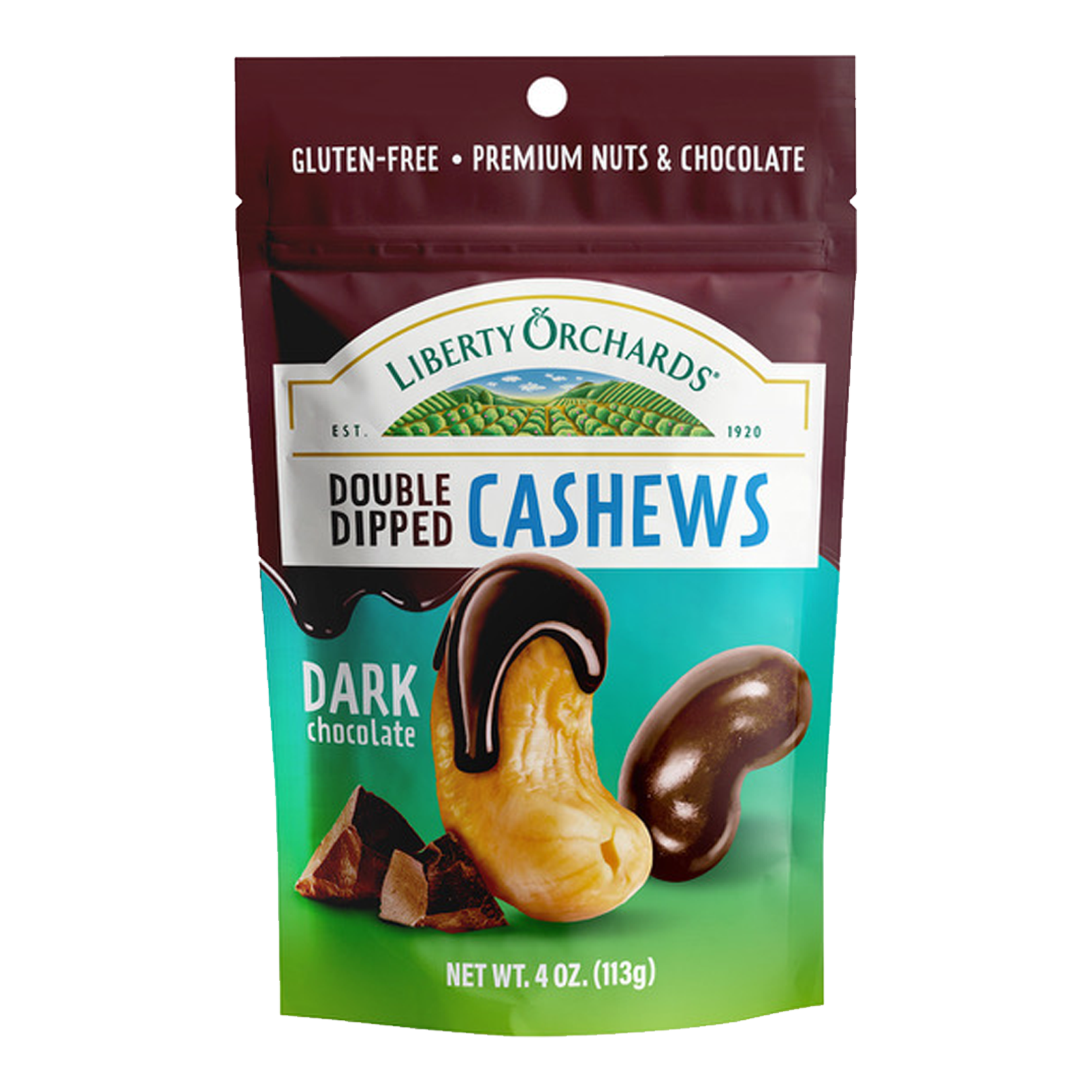 Dark Chocolate Cashews - Liberty Orchards