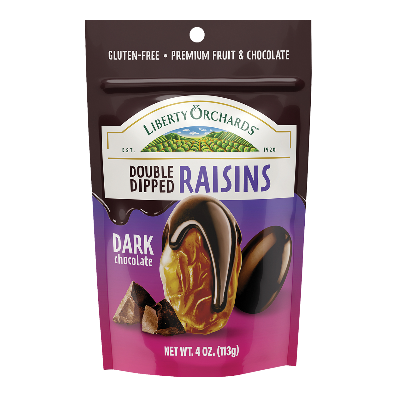 Dark Chocolate Raisins - Liberty Orchards