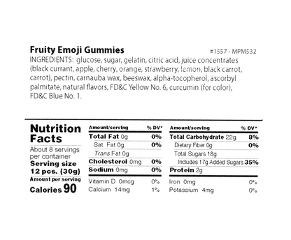 Fruity Emoji Gummies - Liberty Orchards