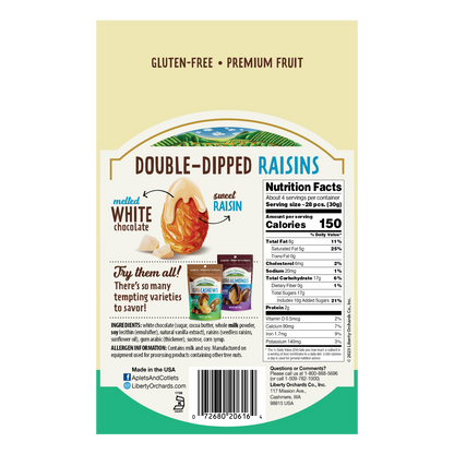 White Chocolate Raisins - Liberty Orchards