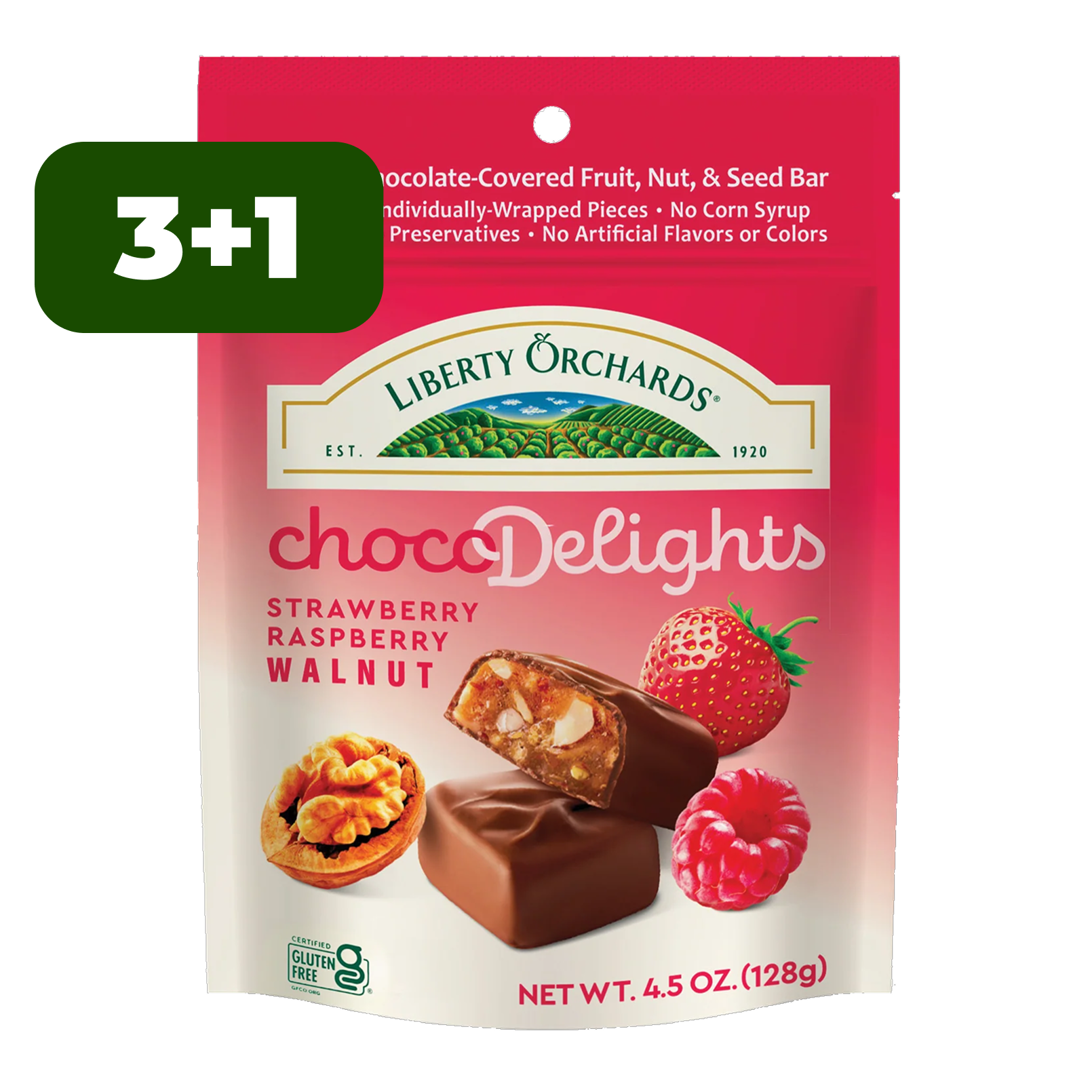 4.5oz ChocoDelights Strawberry-Raspberry