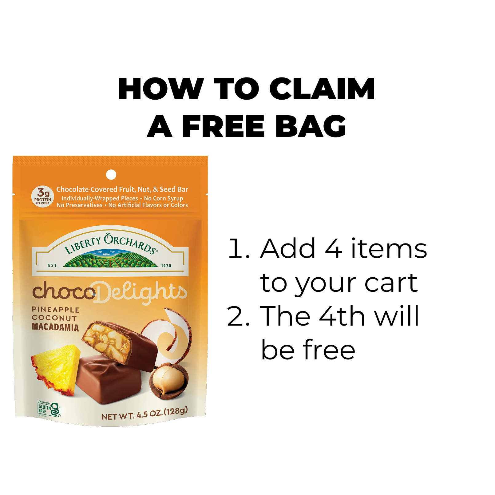 4.5oz ChocoDelights Pineapple-Coconut