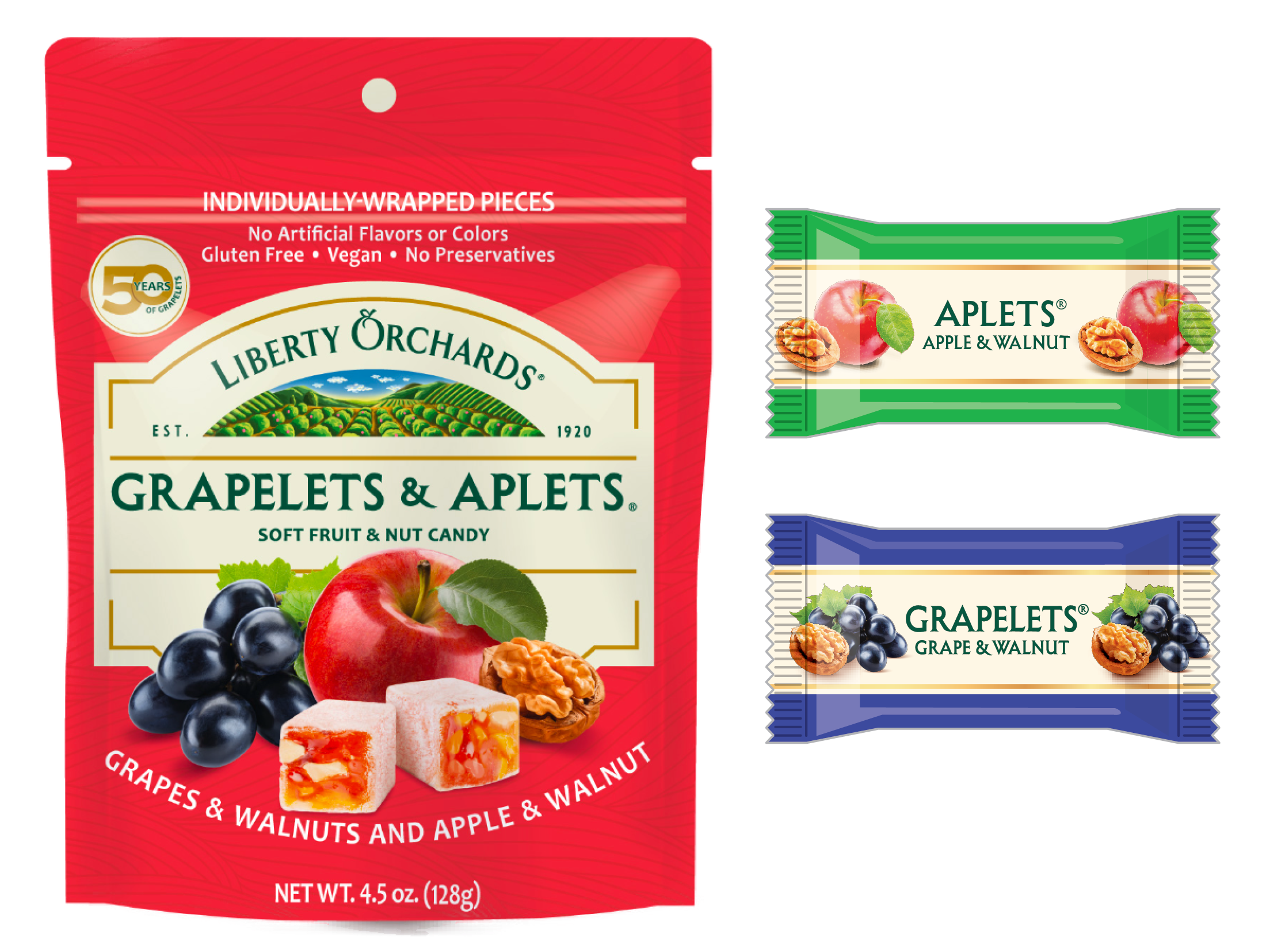4.5oz Grapelets & Aplets Minis - Liberty Orchards