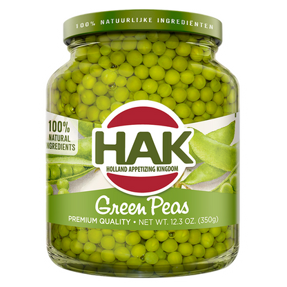12.3oz HAK Green peas - Liberty Orchards