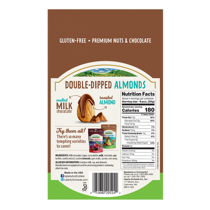 Milk Chocolate Almonds - Liberty Orchards