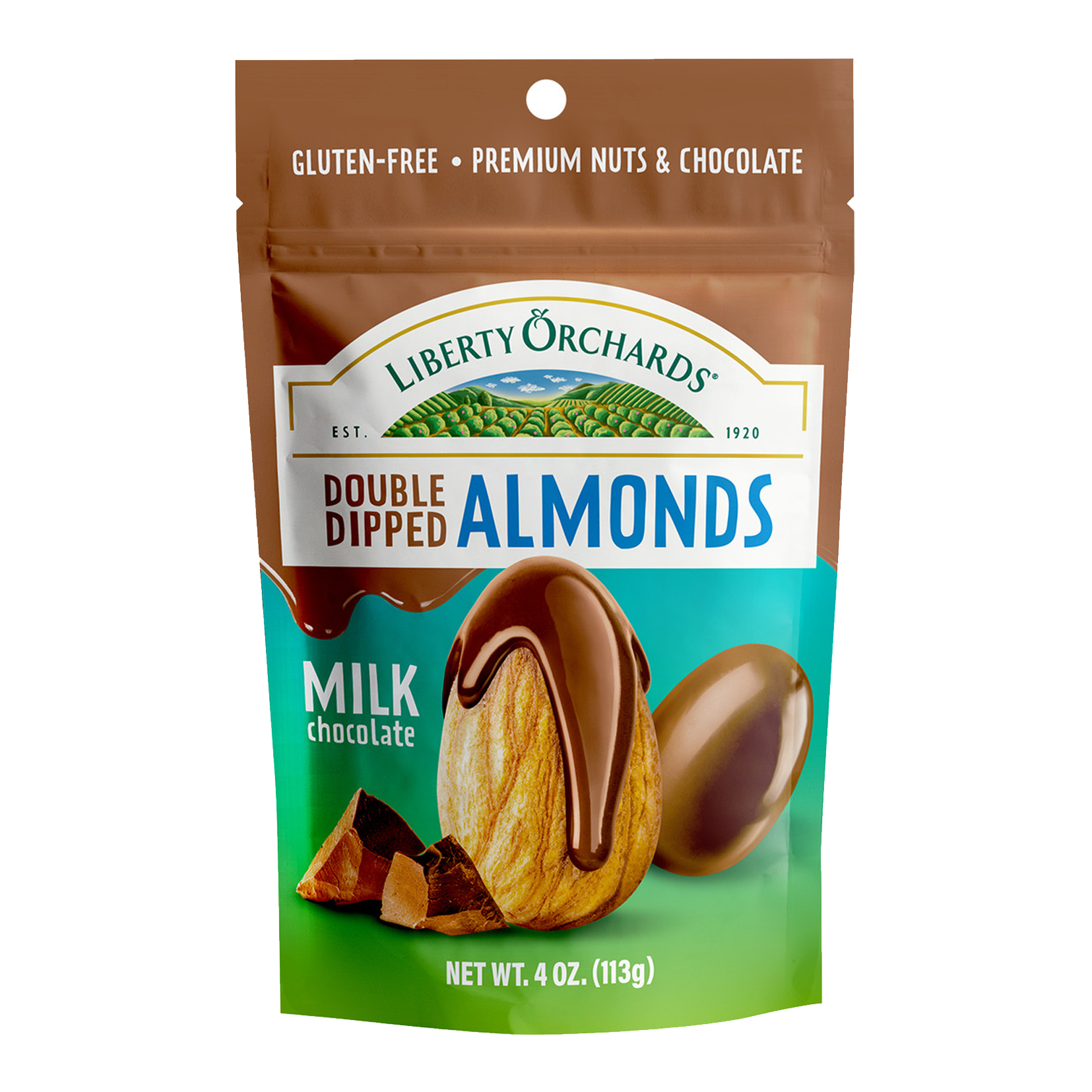 Milk Chocolate Almonds - Liberty Orchards