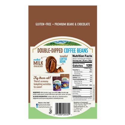 Milk Chocolate Coffee Beans - Liberty Orchards